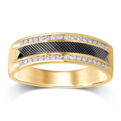 Diamond Wedding Bands - Men'