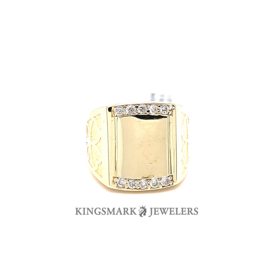 10K Gold Mens Ring