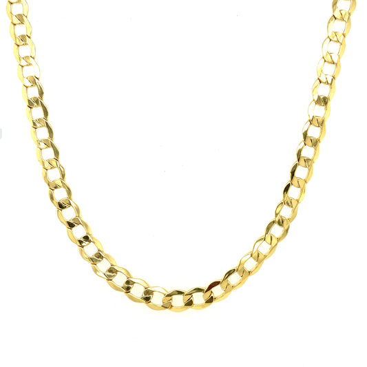 10K Y.Gold Semi-Solid Cuban Chain 6mm 26" (16.6g)