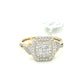 10K Yellow Gold 0.38CT D-RING LDS