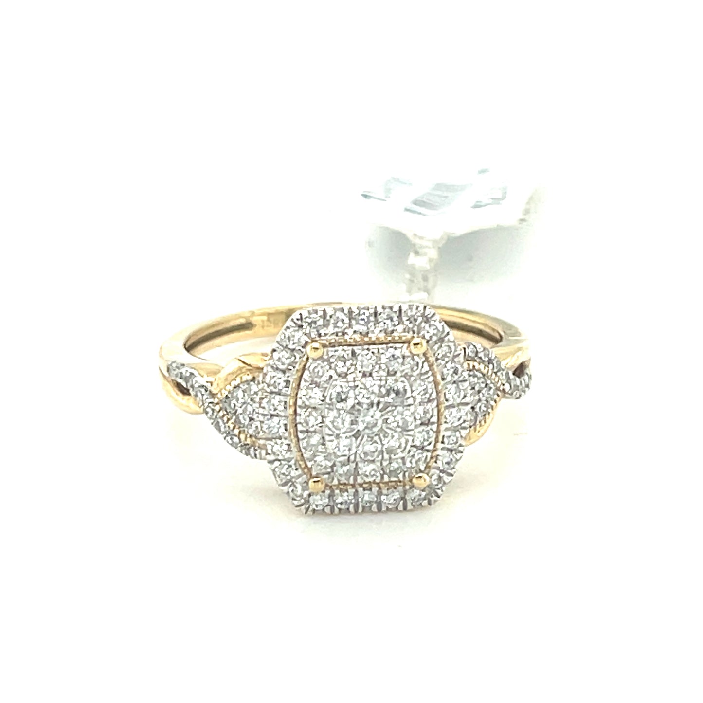 10K Yellow Gold 0.38CT D-RING LDS