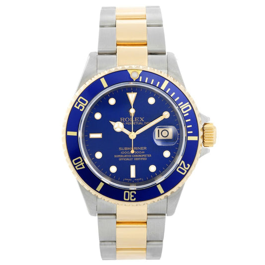 ROLEX Pre-Owned Submariner 40mm (Y:2017) Blue Dial, 2-Tone Stainless S