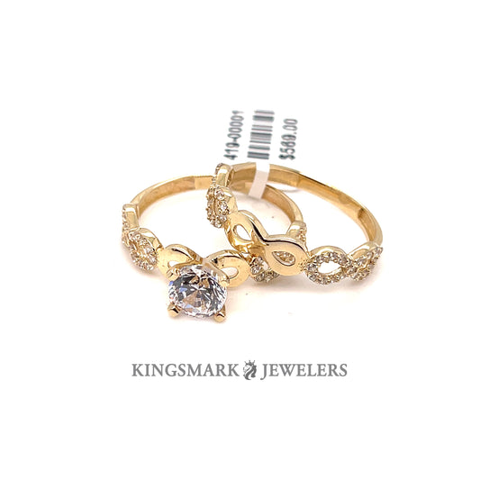 14K Gold Bridal Set