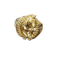 10K Y.Gold CZ Horse Men's Ring (7g)