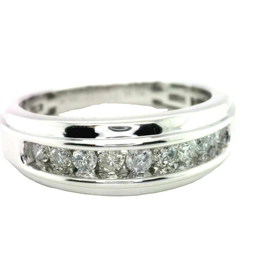 Diamond Wedding Bands - Men'