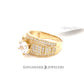 10K Yellow Gold CZ Ladies Ring