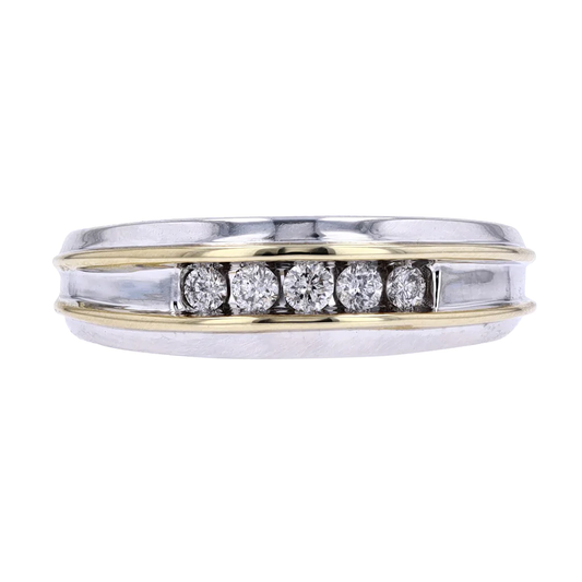 Diamond Wedding Bands - Men'