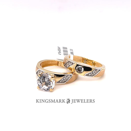 14K Gold Bridal Set