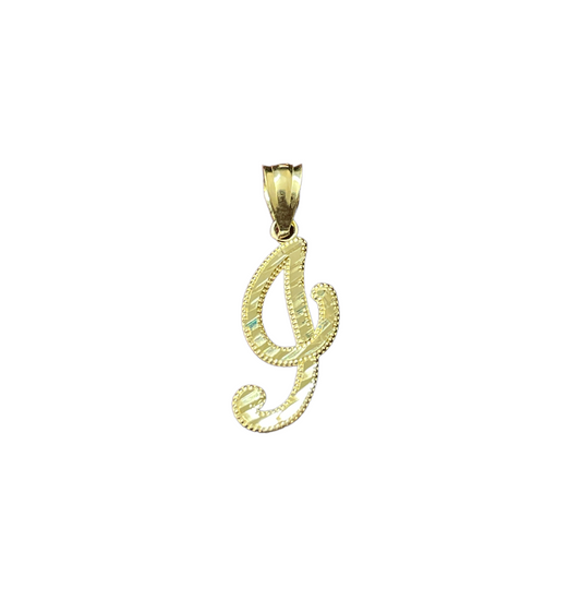 10K Y.Gold Initial Charm Cursi