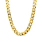 14K Yellow Gold Solid Cuban 7mm 24"