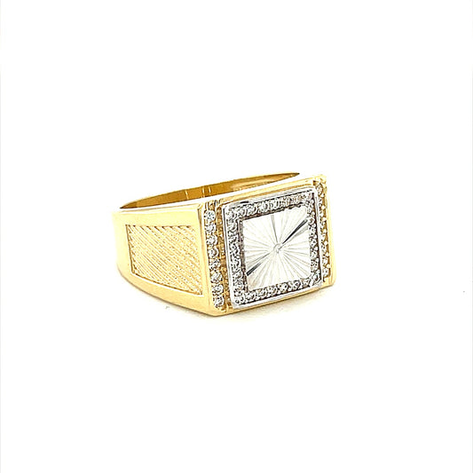 14K Gold Mens Ring