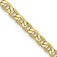 10K Y.Gold Semi-Solid Gucci Chain 2.5mm 18" (2.5g)