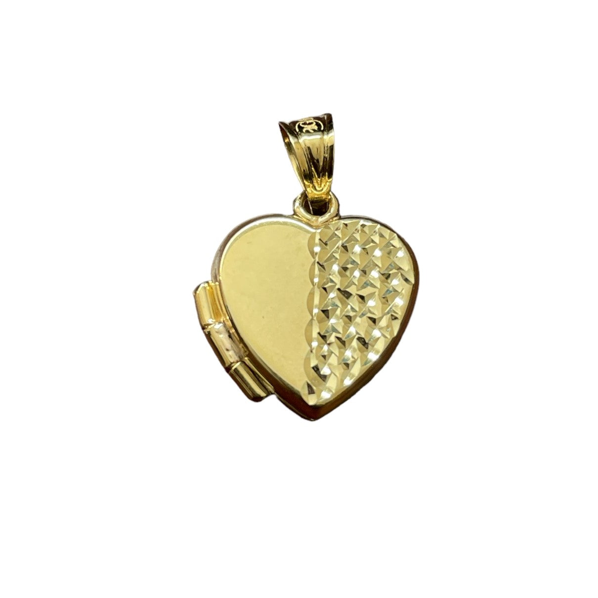 10K Yellow Gold Heart Locket