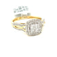 10K Yellow Gold 0.50ct Diamond Ladies Ring Si2, H