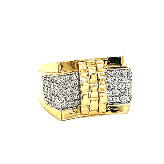 14K Gold Mens Ring