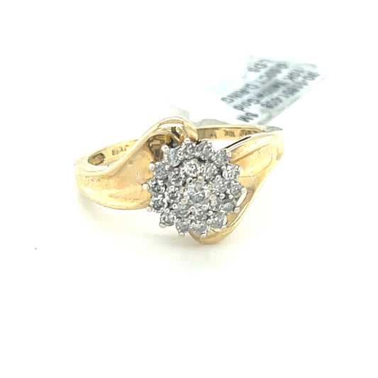 10K Yellow Gold 0.50CT D-RING LDS