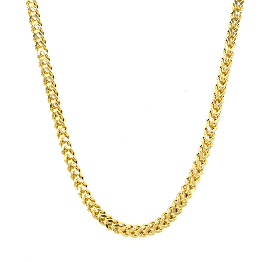 10K Y- Gold Franco Semi-Solid Chain 3mm 26"
Weight 10.9 grams