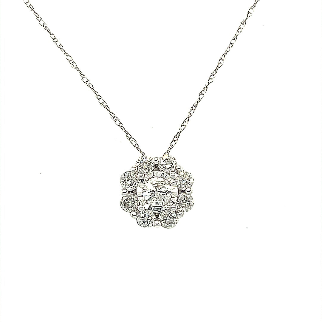 Diamond Pendant Set