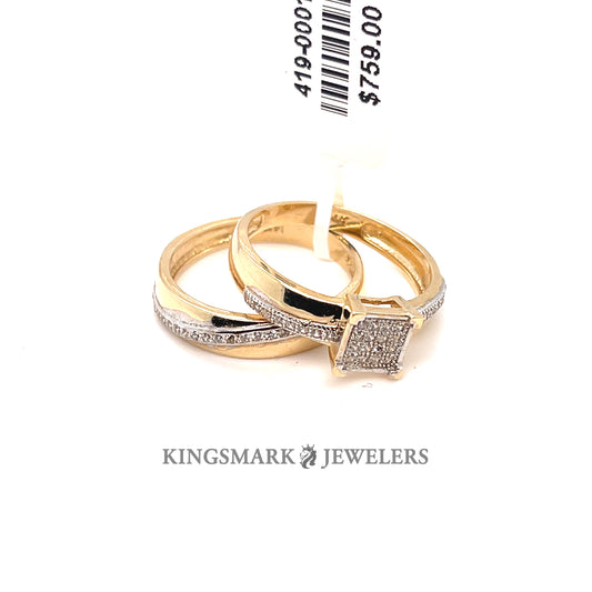 14K Gold Bridal Set