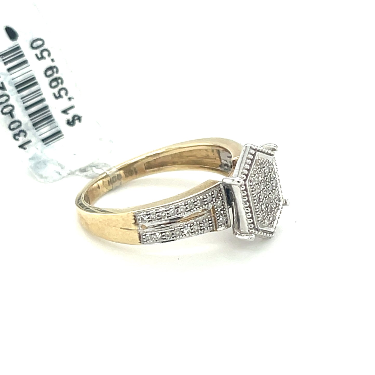 10K Yellow Gold 0.20CT D-RING LDS