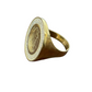 10K Y.Gold CZ Liberty Coin Men's Ring (8g)