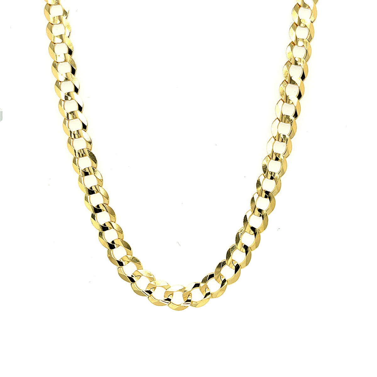 10KY Gold Solid Cuban Curb Cha