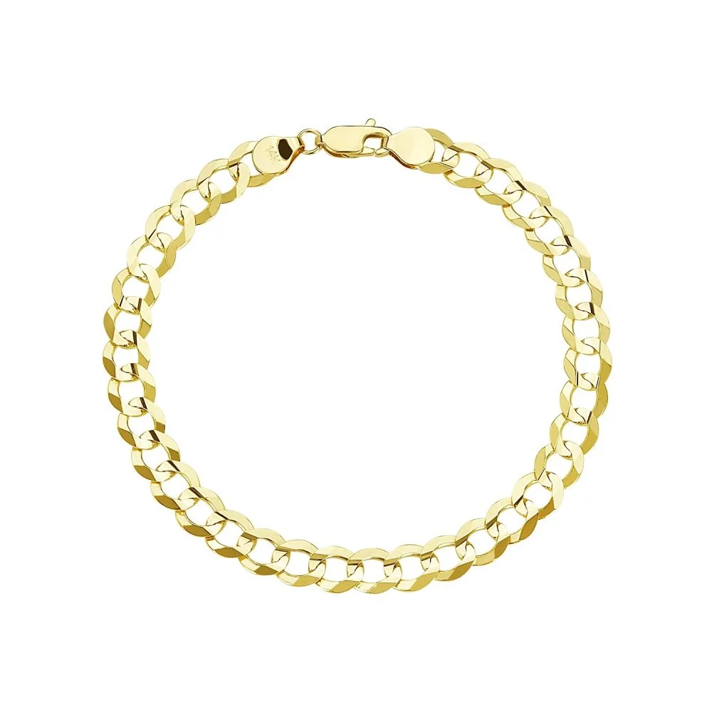 14K YG Solid Cuban Curb Link B