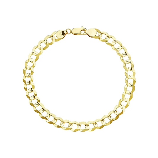 14K YG Solid Cuban Curb Link B