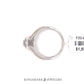 10K White +Rose Gold 0.25ct Diamond Ring I2, H