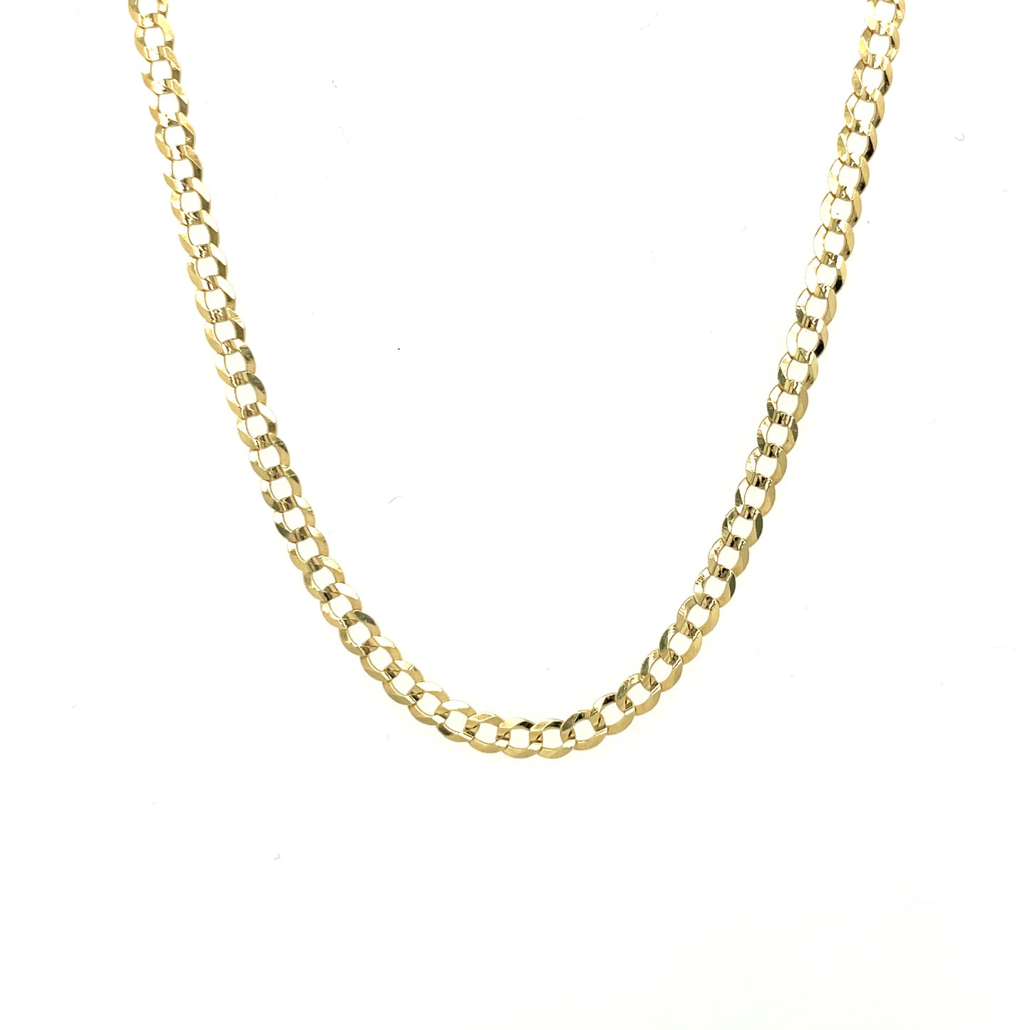 14K Yellow Gold Cuban Curb 3mm 18"