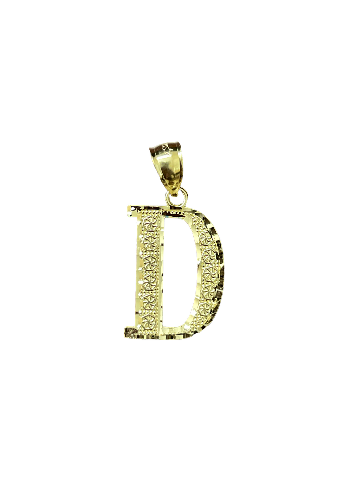 10K Yellow Gold Initial Charm