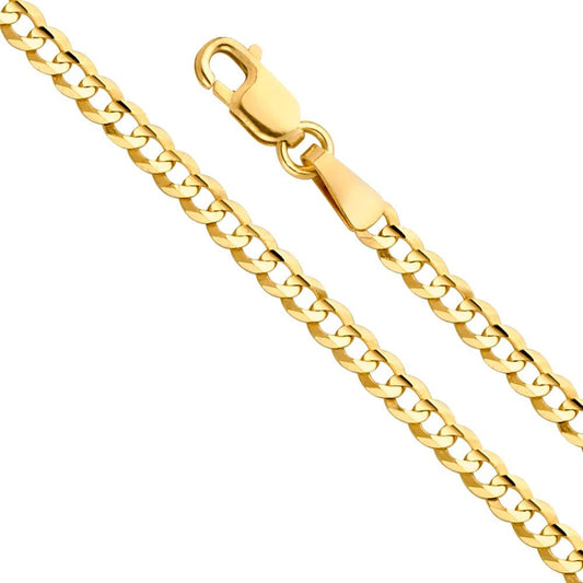 10K Y.Gold Semi-Solid Cuban Chain 3.5mm 24" (4.1g)