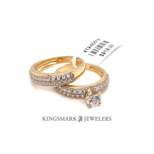 14K Gold Bridal Set