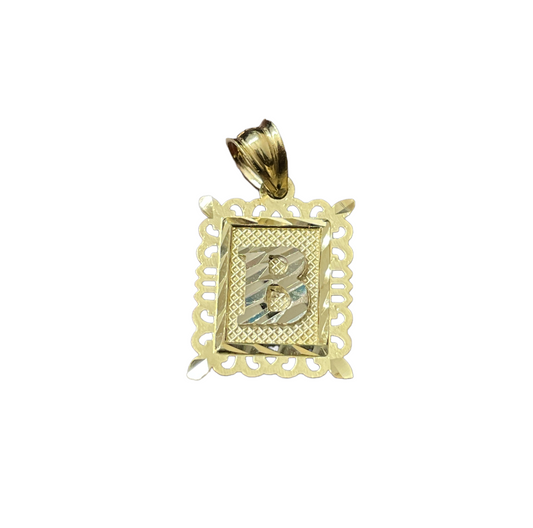 10K Y.Gold Big Initial Charm "