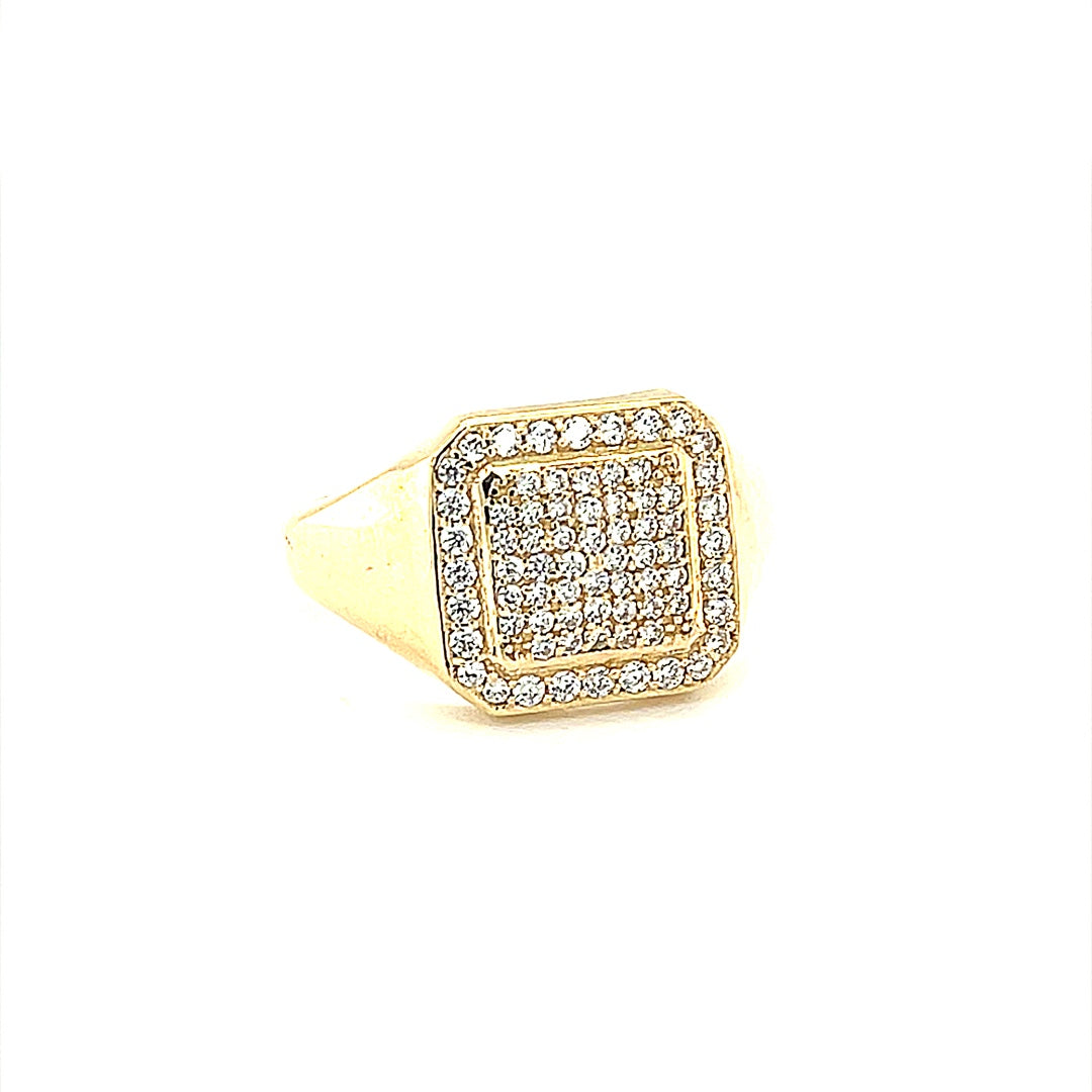 14K Gold Mens Ring