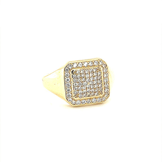 14K Gold Mens Ring