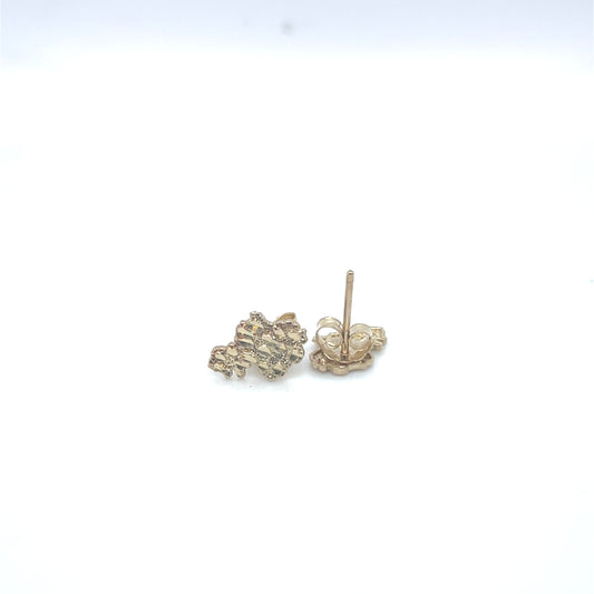 10K Yellow Gold Africa Map Nug