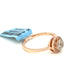 14K Rose Gold 0.40ct Diamond Cluster Ladies Ring Si1, H