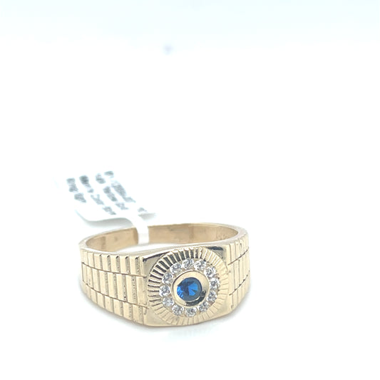 14K Gold Mens Ring