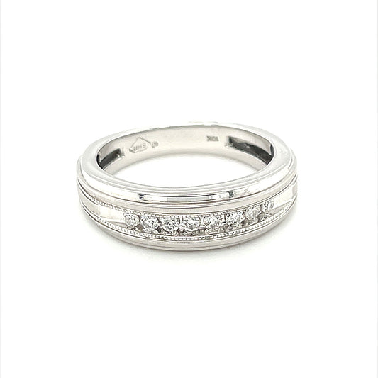 Diamond Wedding Bands - Men'