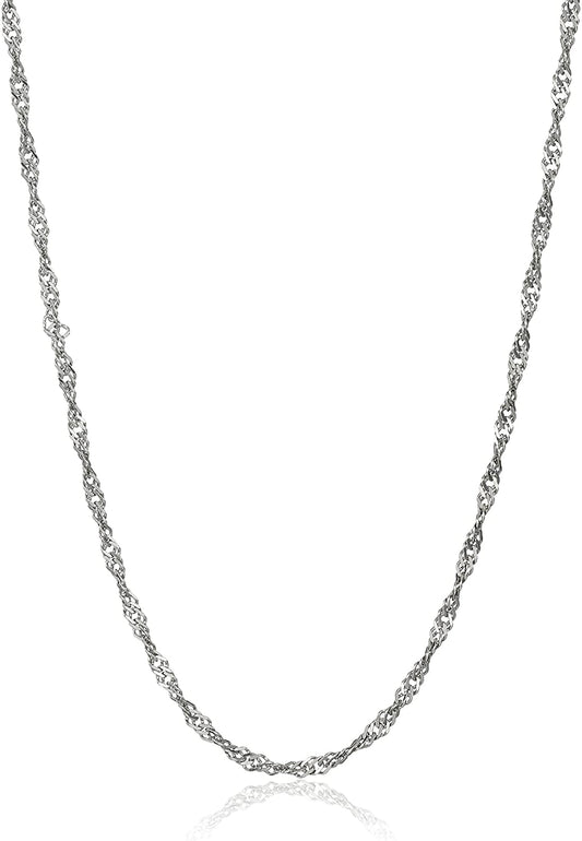 925 Sterling Silver Twisted Rope 24"