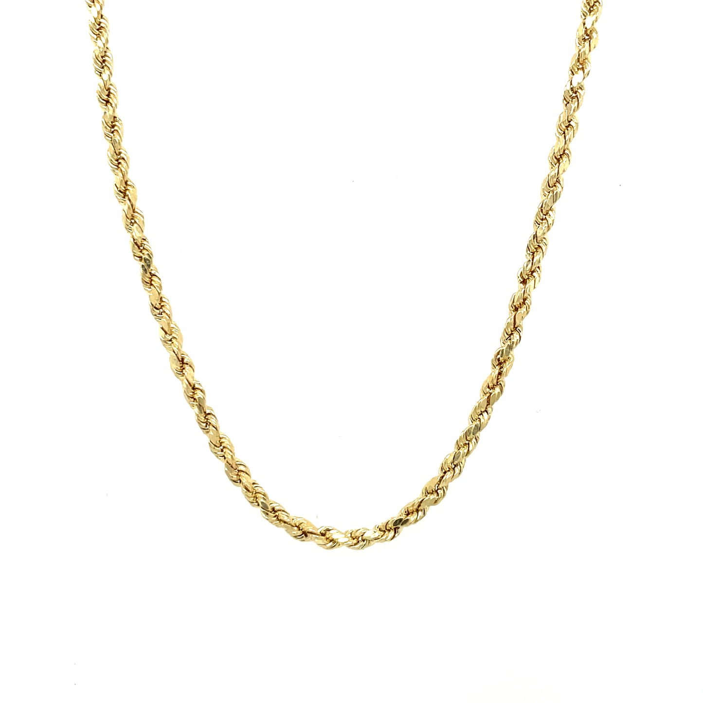 10K Y.Gold Semi-Solid Rope Chain 2mm 20" (2.8g)