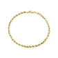 10KY Gold Solid Rope Bracelet