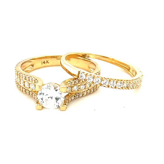 14K Gold Bridal Set