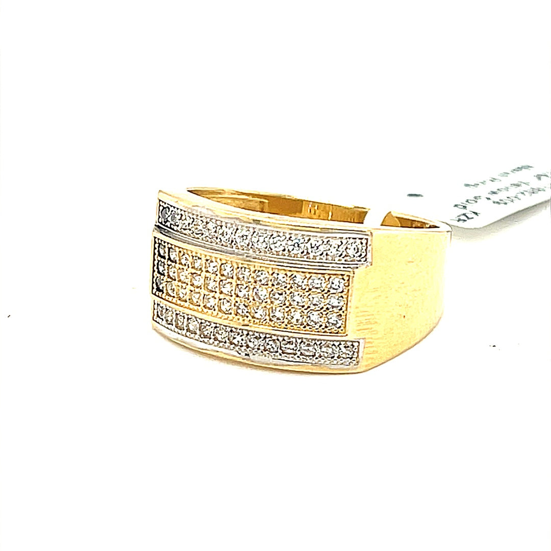 14K Gold Mens Ring