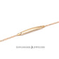 10K Yellow Gold Semi-Solid Valentino ID Bracelet 3mm 7"