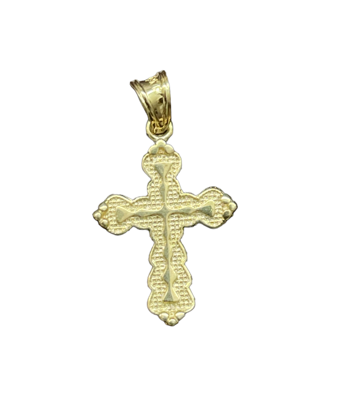 10K Y.Gold Small Cross Charm