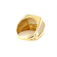 10K Yellow Gold CZ Men's Ring