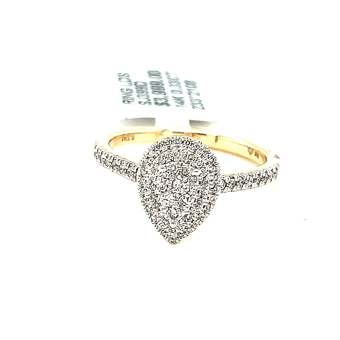14K Yellow Gold 0.33ct Diamond Ladies Ring, Si2, H